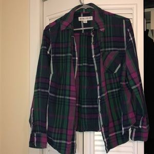 Green and Purple Flannel